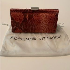 Faux Snakeskin Clutch